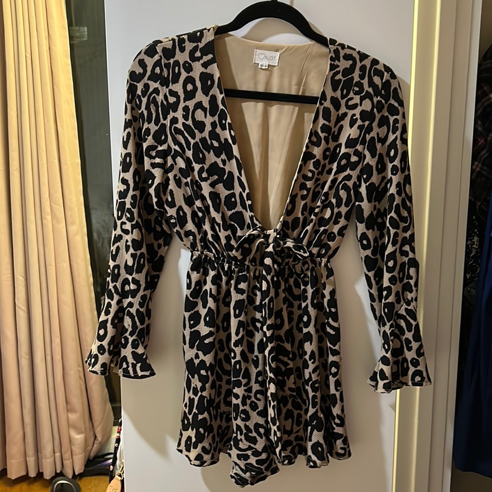Flowy cheetah LF romper